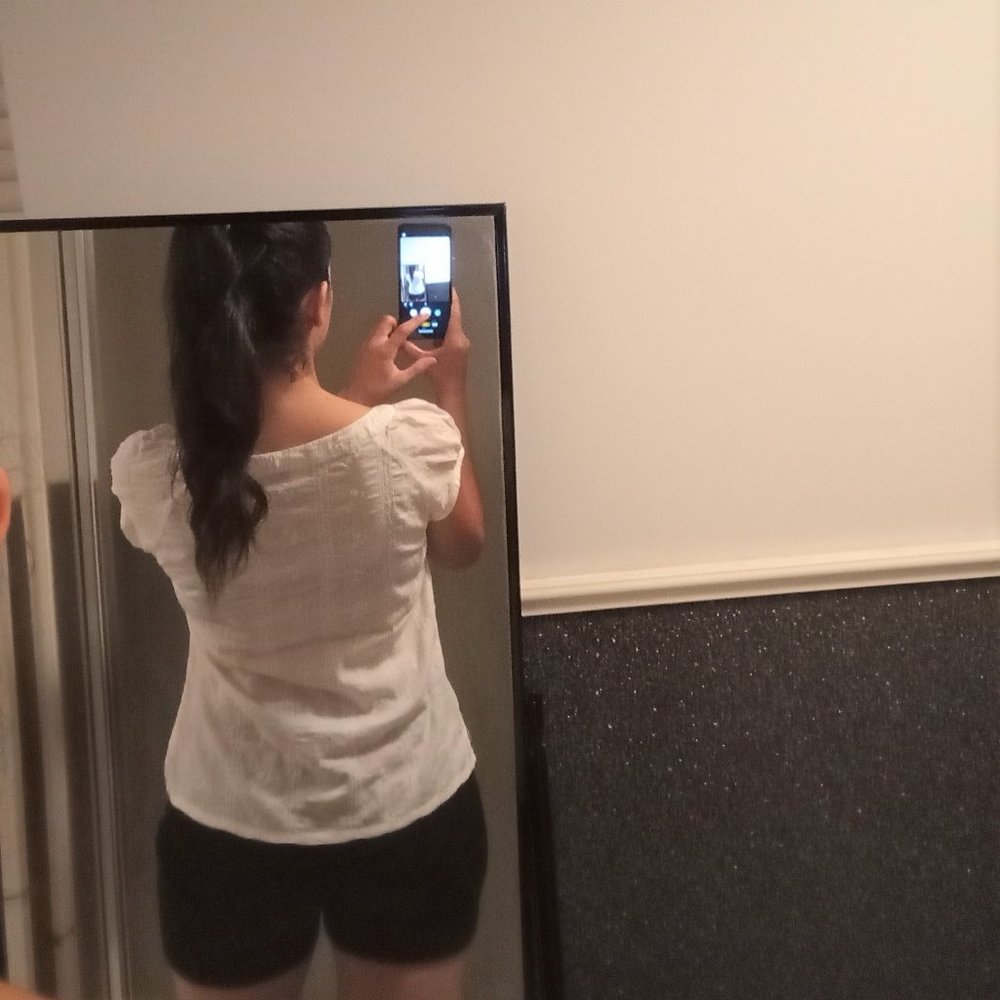 H&M white blouse size 6